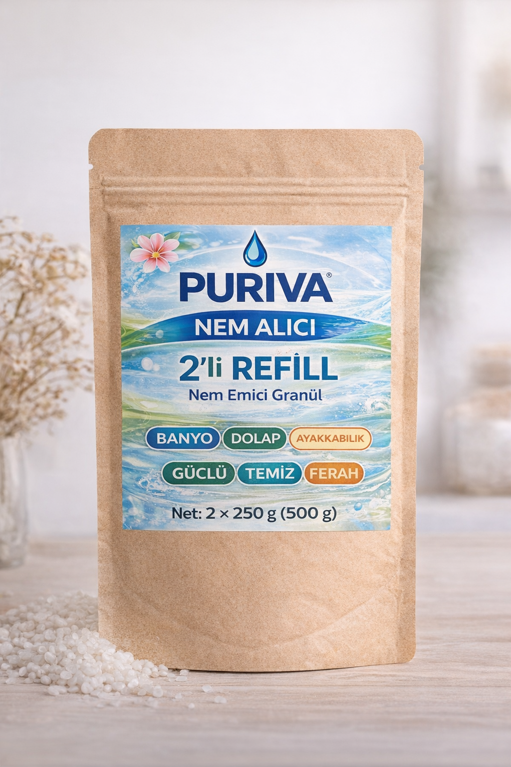 Puriva nem alıcı koku giderici (6 ay kullanım)